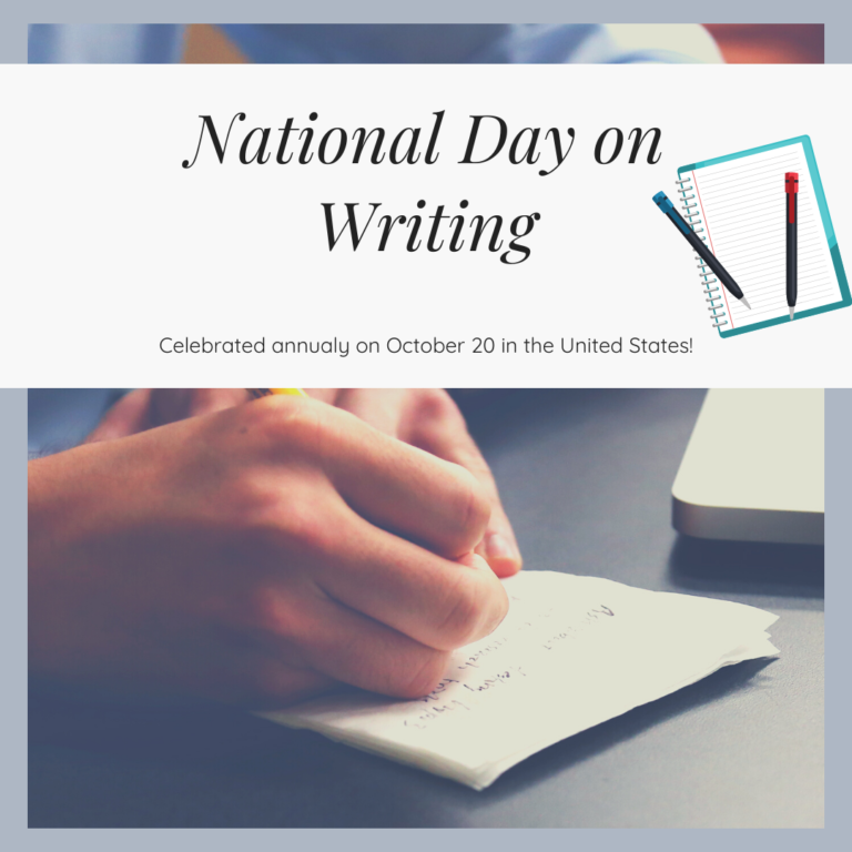 National Day on Writing 2024 USA Eventlas