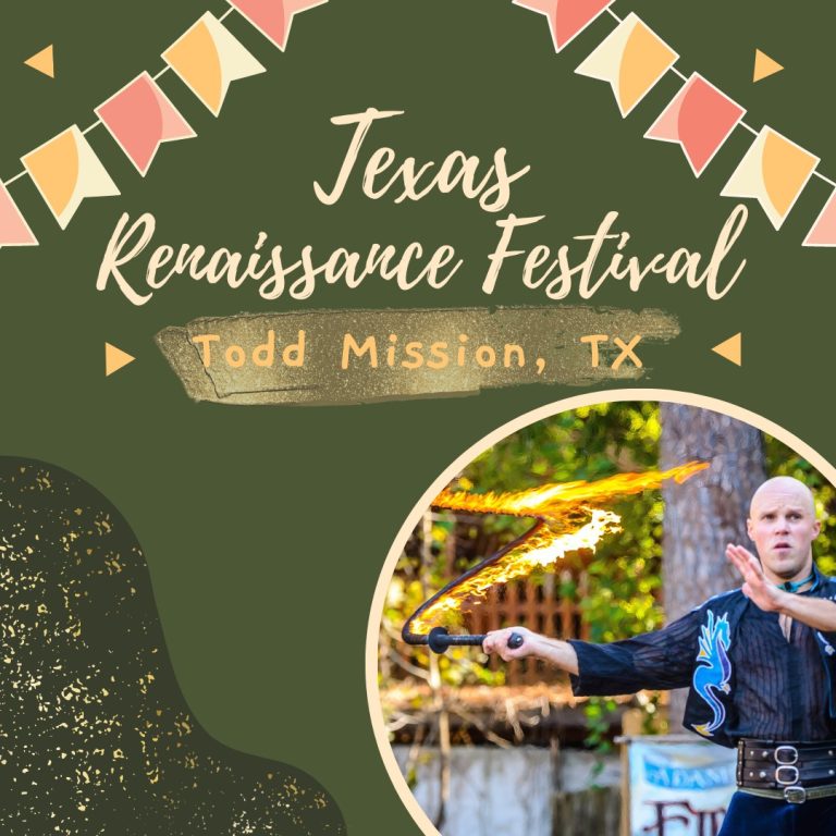 Texas Renaissance Festival 2023 Todd Mission, TX Eventlas
