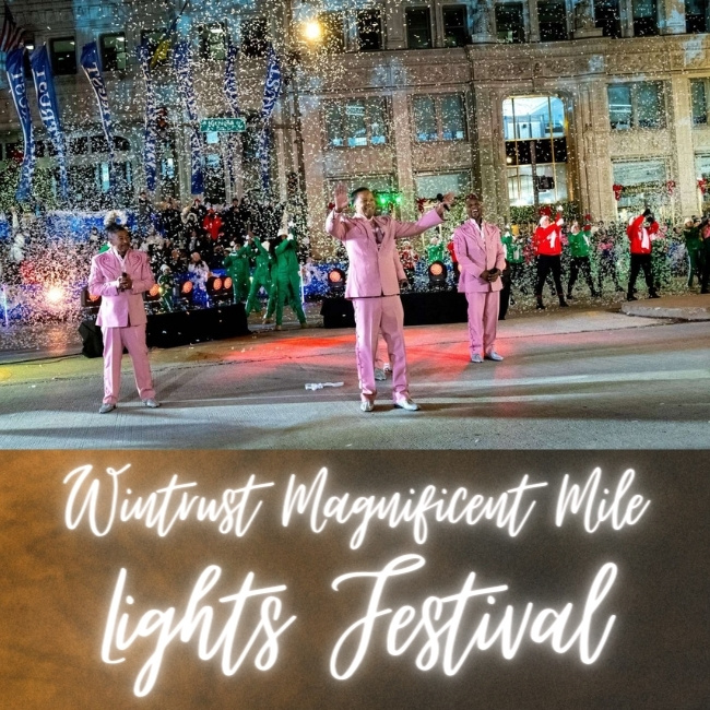 Wintrust Magnificent Mile Lights Festival in Chicago, Illinois